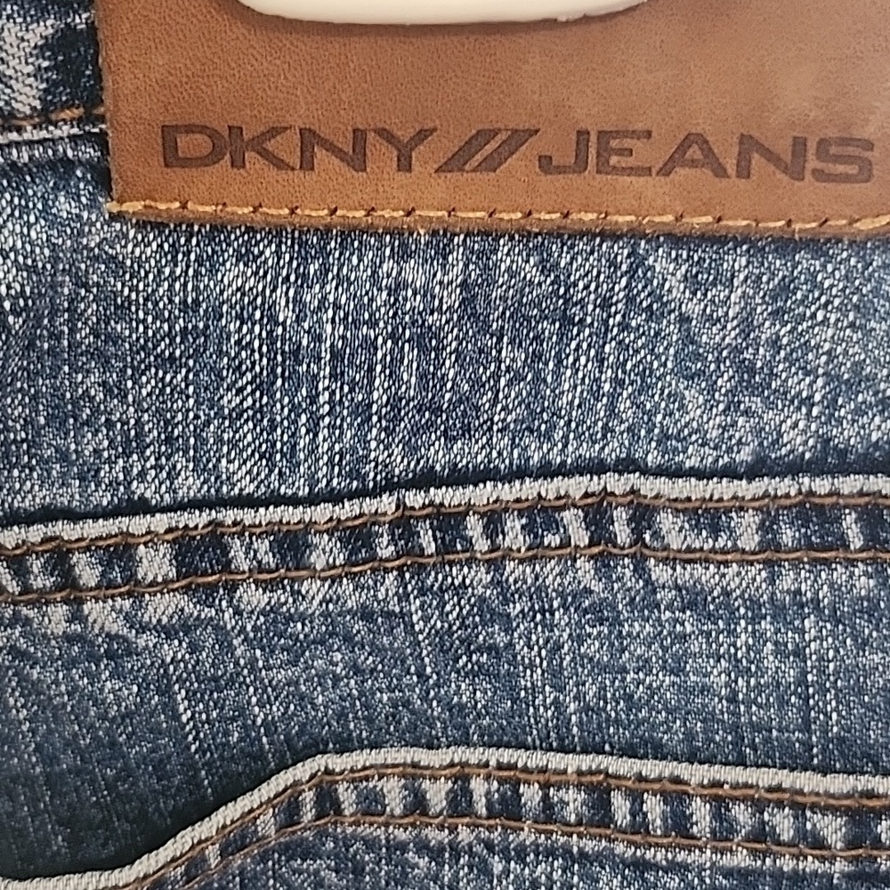 DKNY Classic Blue Denim Shorts - Picture 2 of 3